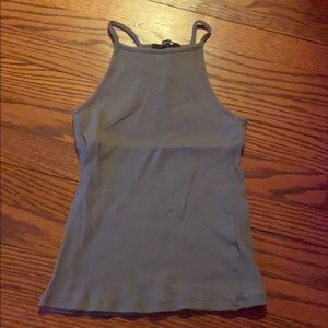 olive green tank top